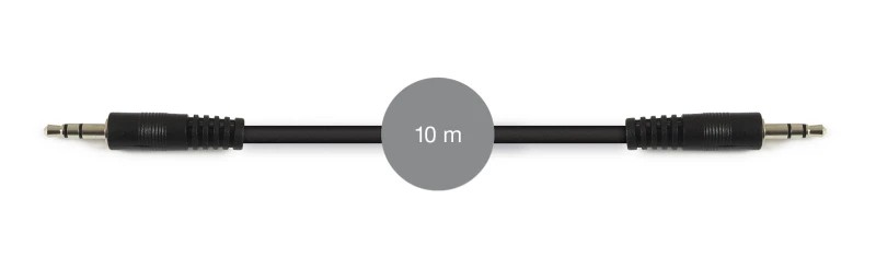 AA-729-10 - Cable señal de audio Jack 3'5 mm estéreo macho a Jack 3'5 mm estéreo macho