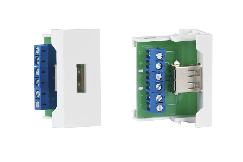 WP-32U - ½ panel de conexión USB A hembra