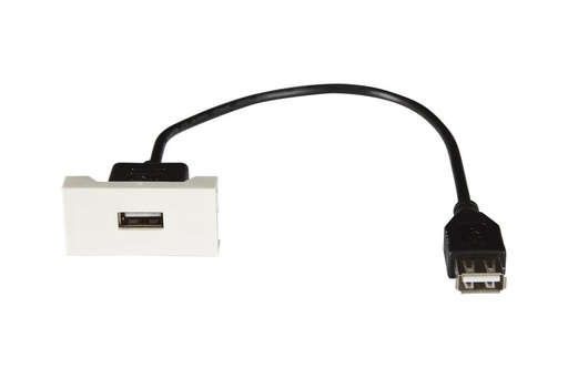 [WP-63U-02] WP-63U-02 - ½ panel de conexión USB A hembra