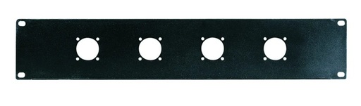 [FRP-32SPK] FRP-32SPK - Panel para rack 19'' 2 U para instalar 4 zócalos conectores altavoz
