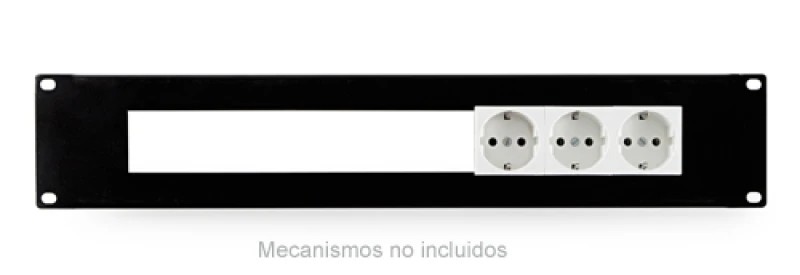 FRP-33M - Panel para rack 19'' 2 U para instalar 8 paneles de conexión