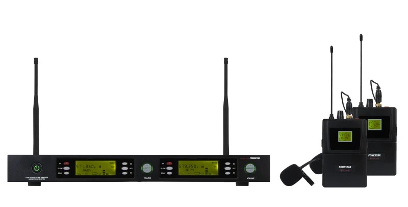 MSH-892-570 - Sistema de microfonía inalámbrica UHF 2 canales