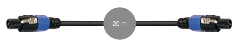 SP-820-20 - Cable señal de audio Conector altavoz macho a conector altavoz macho
