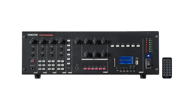 MAZ-6600RU - Amplificador de megafonía matricial y multicanal