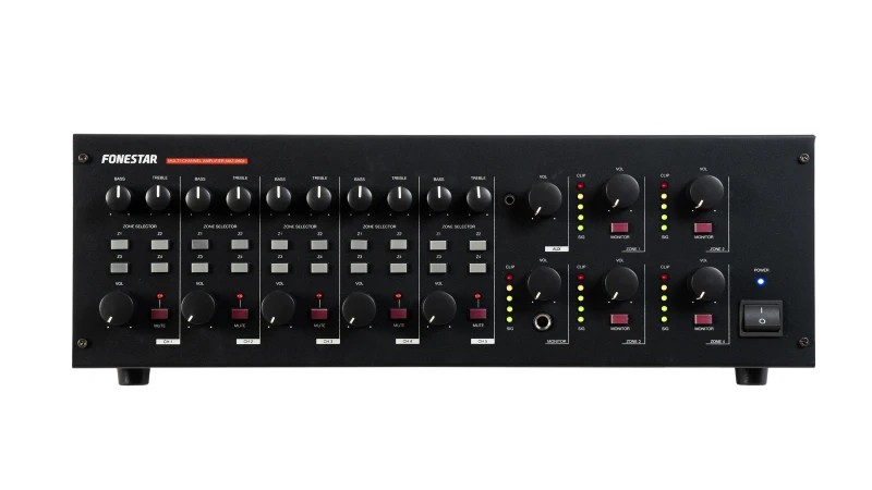 MAZ-0604 - Amplificador de megafonía matricial y multicanal