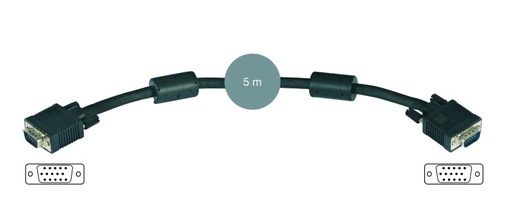 [7818-5] 7818-5 - Cable VGA D 15 macho a D 15 macho