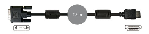 [7909] 7909 - Cable DVI-D 19 pines macho a HDMI macho