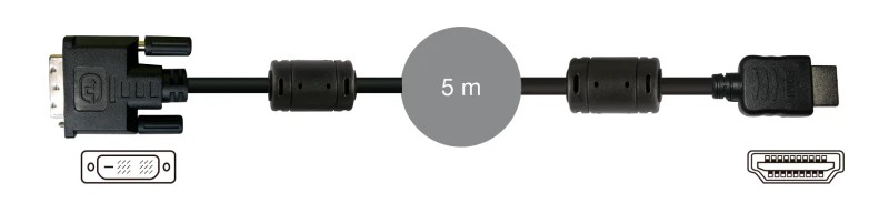 7909-5 - Cable DVI-D 19 pines macho a HDMI macho