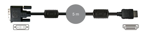 [7909-5] 7909-5 - Cable DVI-D 19 pines macho a HDMI macho