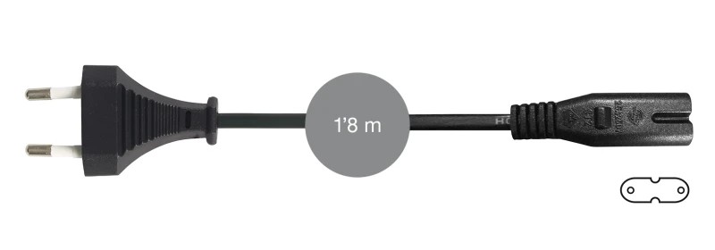 SR-448 - Cable alimentación CA Europlug tipo 8 (IEC C7)