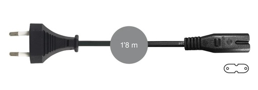 [SR-448] SR-448 - Cable alimentación CA Europlug tipo 8 (IEC C7)