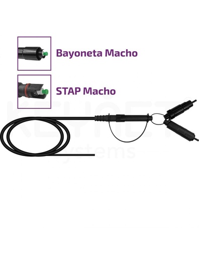[F556-PT21-SA-MHST-EL16N-150-PR] Pigtail FO F556-PT21-SA-MHST-EL16N-150-PR 150m SC/APC