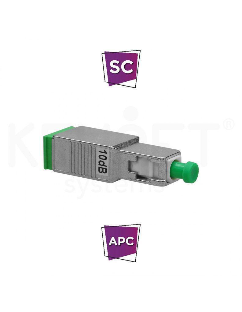 Atenuador óptico SC H-M APC FA-13SA-**