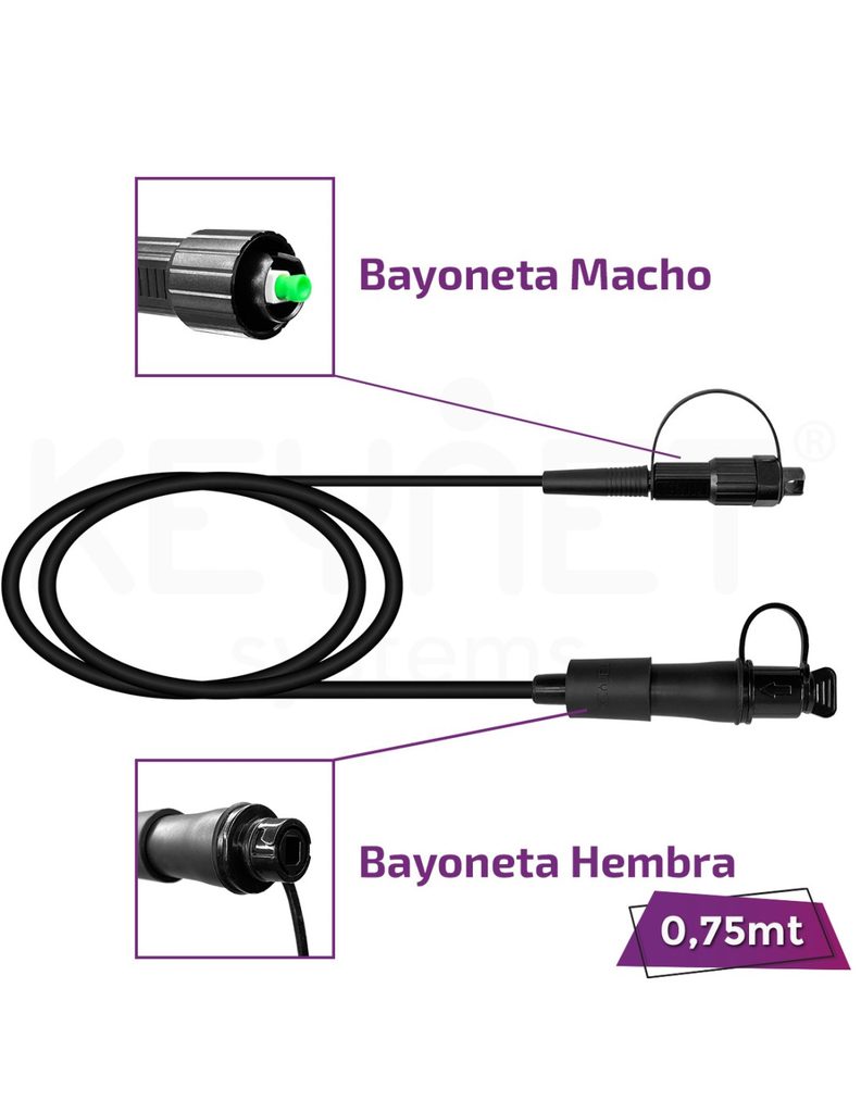 Latiguillo extensor Bayoneta (comp. MiniHuawei) TF-EXT-11-MHH-MHM-SA-00075-PR