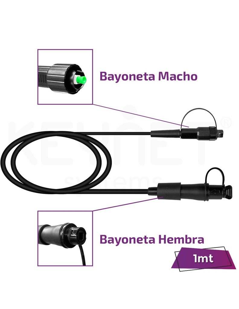 Latiguillo extensor Bayoneta (comp. MiniHuawei) TF-EXT-11-MHH-MHM-SA-001-PR