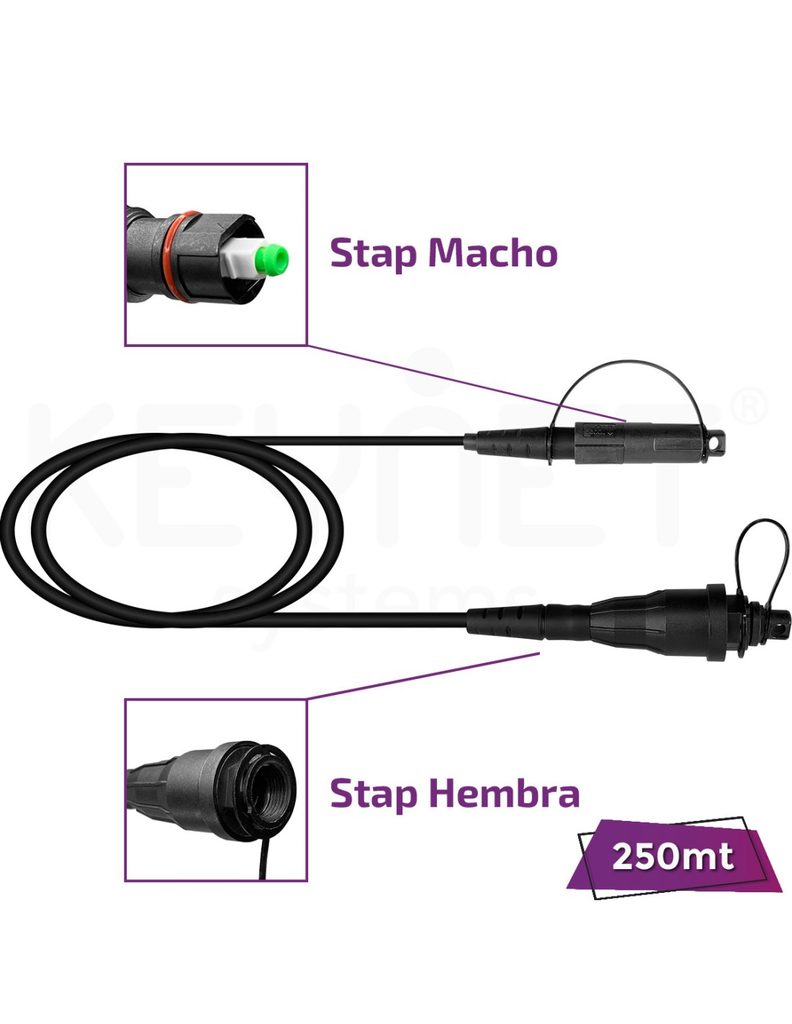 Latiguillo extensor Stap (comp. Optit) TF-EXT-13-HTAPH-HTAPM-SA-250-PR