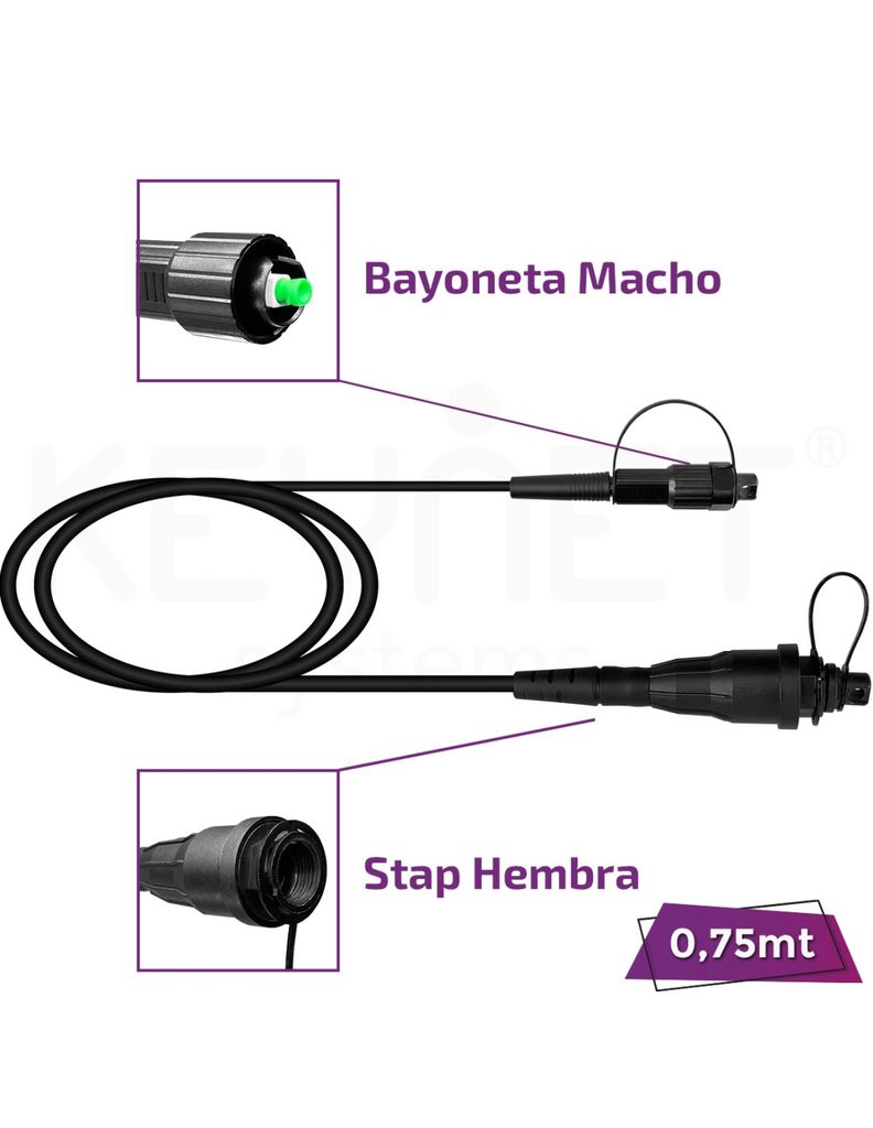 Latiguillo extensor Stap (comp. Optit) TF-EXT-14-HTAPH-MHM-SA-00075-PR