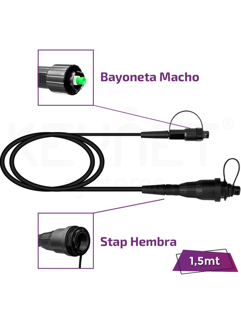 Latiguillo extensor Stap (comp. Optit) TF-EXT-14-HTAPH-MHM-SA-015-PR