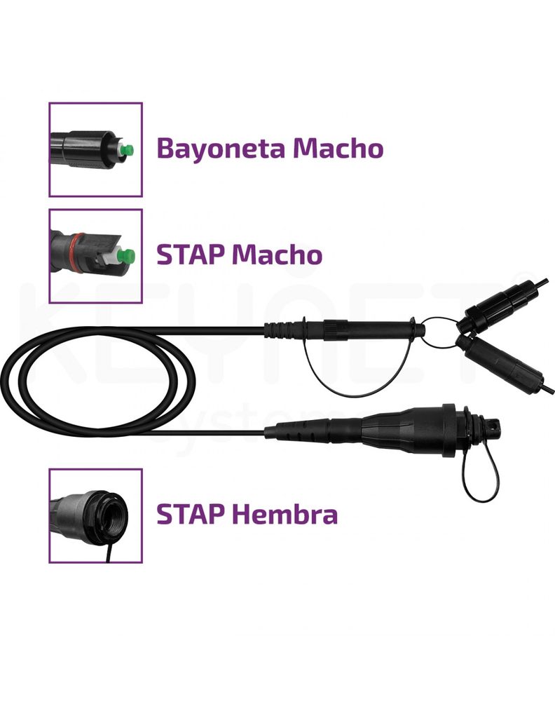 Latiguillo extensor Stap (comp. Optit) TF-EXT-16-HTAPH-DU21M-SA-0003-PR