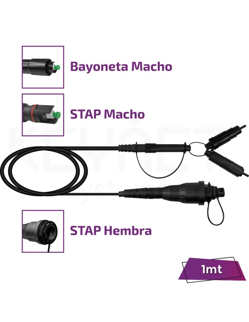 Latiguillo extensor Stap (comp. Optit) TF-EXT-16-HTAPH-DU21M-SA-001-PR