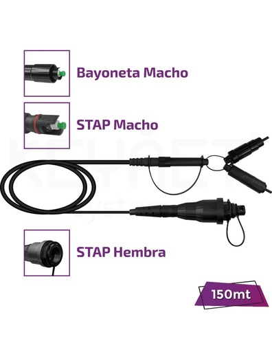 [TF-EXT-16-HTAPH-DU21M-SA-150-PR] Latiguillo extensor Stap (comp. Optit) TF-EXT-16-HTAPH-DU21M-SA-150-PR