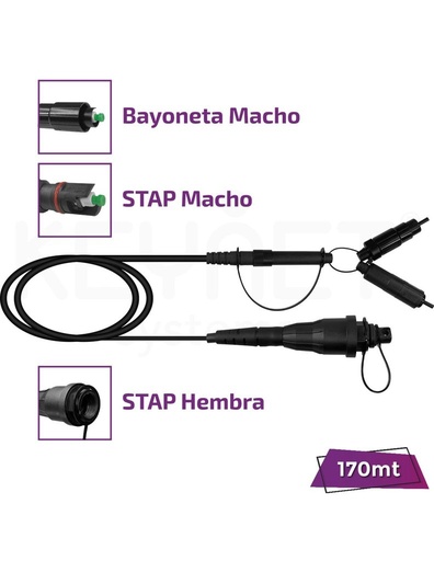 [TF-EXT-16-HTAPH-DU21M-SA-170-PR] Latiguillo extensor Stap (comp. Optit) TF-EXT-16-HTAPH-DU21M-SA-170-PR