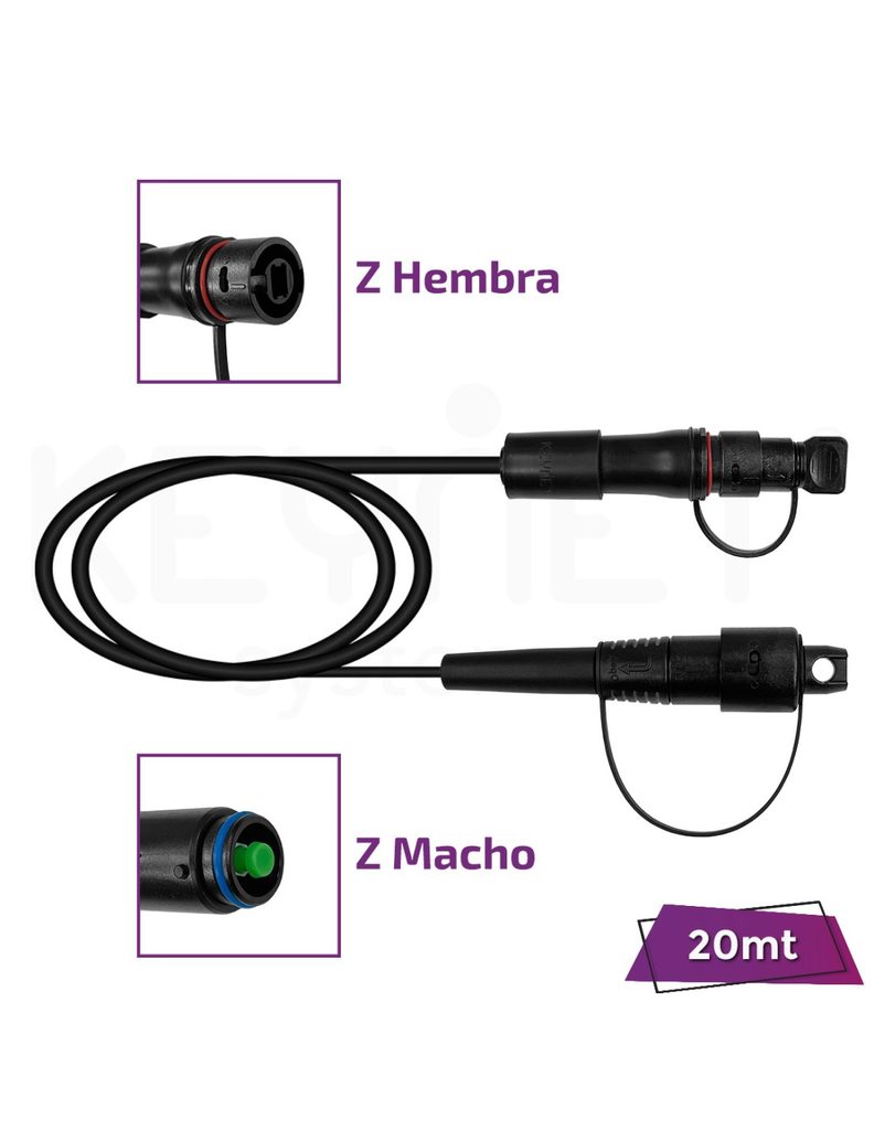 Latiguillo extensor Z (comp. ZTE) TF-EXT-17-ZH-ZM-SA-020-PR