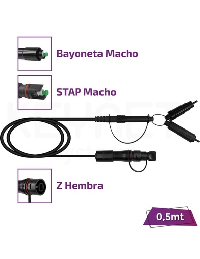 [TF-EXT-18-ZH-DU21M-SA-0005-PR] Latiguillo extensor Z (comp. ZTE) TF-EXT-18-ZH-DU21M-SA-0005-PR