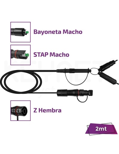 [TF-EXT-18-ZH-DU21M-SA-002-PR] Latiguillo extensor Z (comp. ZTE) TF-EXT-18-ZH-DU21M-SA-002-PR