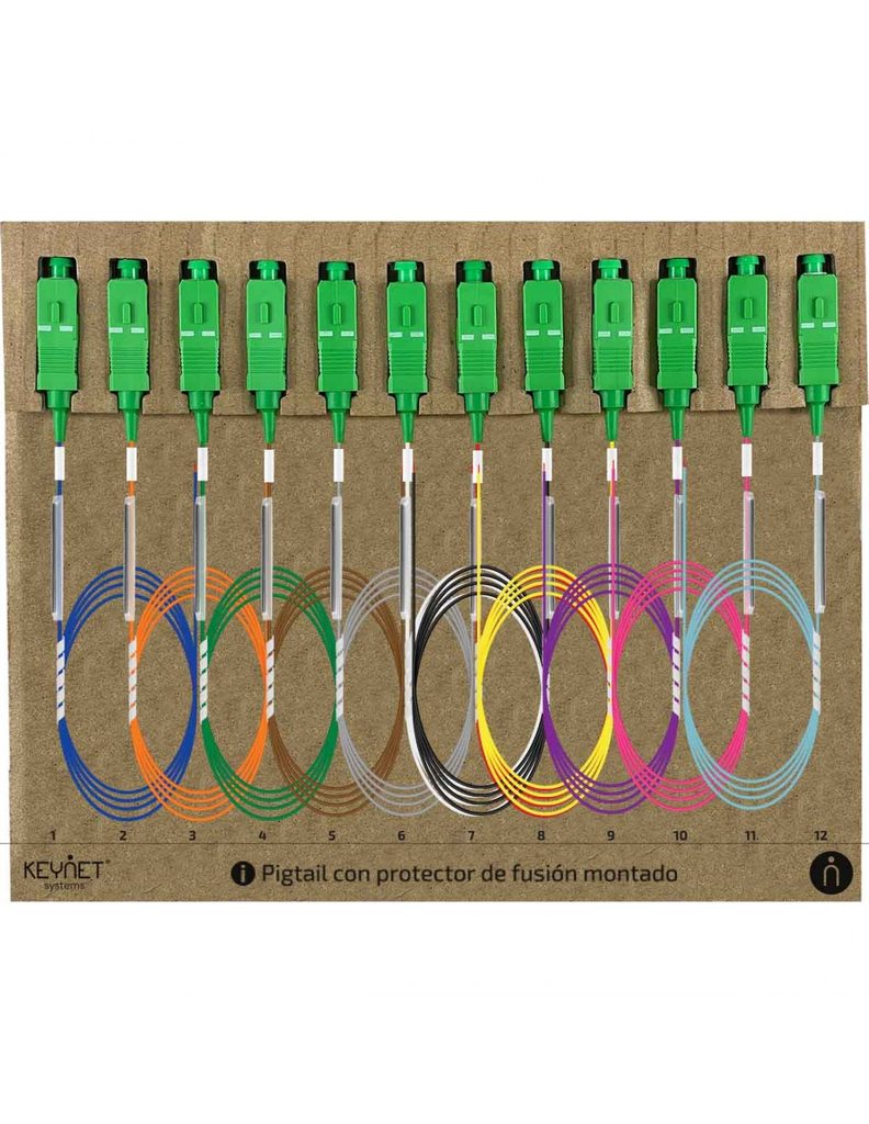 Pigtail FO TF-SM-SET12SA-EIAPF-015 1.5m SC/APC