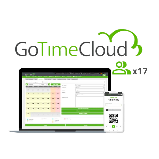 [ZK-GOTIMECLOUD-17] ZK-GOTIMECLOUD-17 Licencia nube control de presencia