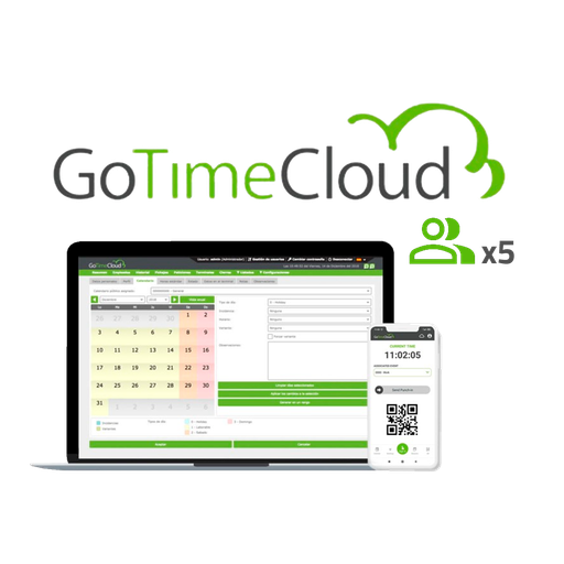 [ZK-GOTIMECLOUD-5] ZK-GOTIMECLOUD-5 Licencia nube control de presencia