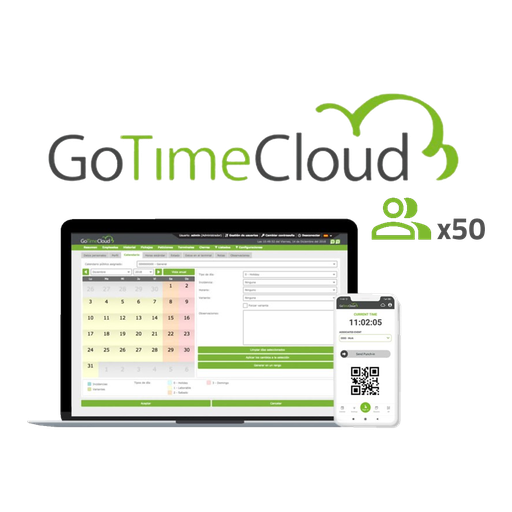 [ZK-GOTIMECLOUD-50] ZK-GOTIMECLOUD-50 Licencia nube control de presencia