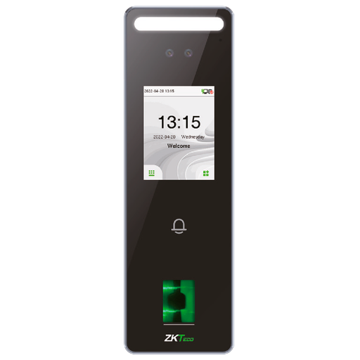 [ZK-SPEEDFACE-V3L-FP-2-W] ZK-SPEEDFACE-V3L-FP-2-W Control de acceso y presencia IP65