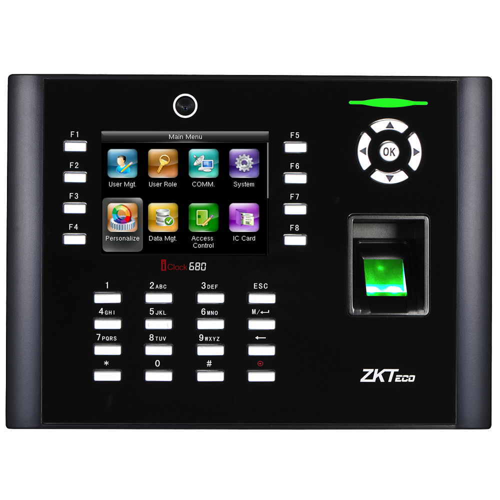 ZK-TA-ICLOCK-680ZMM-12-W Control de presencia con cámara