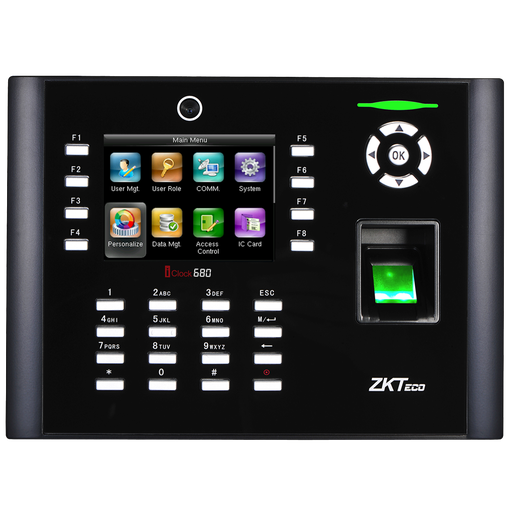 [ZK-TA-ICLOCK-680ZMM-12-W] ZK-TA-ICLOCK-680ZMM-12-W Control de presencia con cámara
