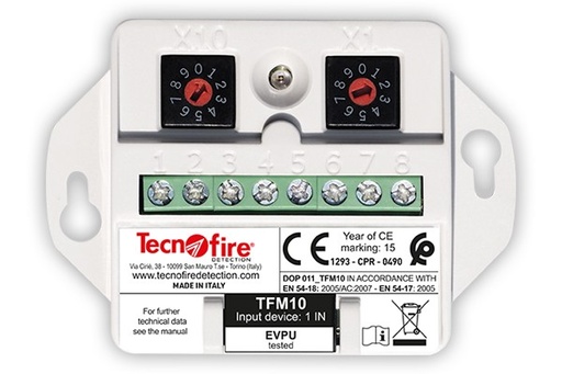 [TF4TFM10] TFM10 Micromódulo direccionable, compuesto de una unidad física...