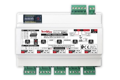 [TF4TFM05HP] TFM05-HP Módulo direccionable, compuesto de cinco unidades físicas...