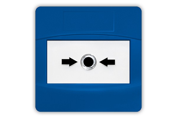 TFCP02-B Pulsador convencional rearmable de color azul, apto para ...