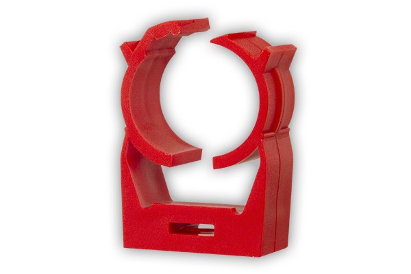 TFST-25 Soporte para tubo de ABS, diámetro 25 mm, espesor 1,9 mm,...