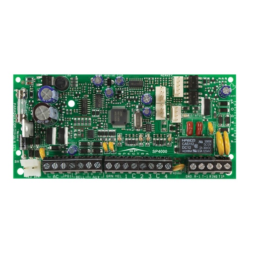 [PAR-12] Circuito de repuesto de central Spectra PlusT 4 zonas de Grado 2 PAR-12