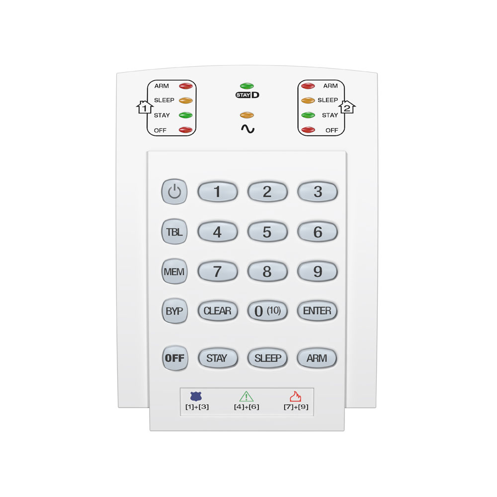 Teclado LED cableado de 10 zonas PAR-35