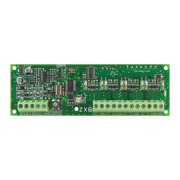 Módulo expansor de 8 zonas (16 zonas con función ATZ) + 1 salida PGM PAR-8