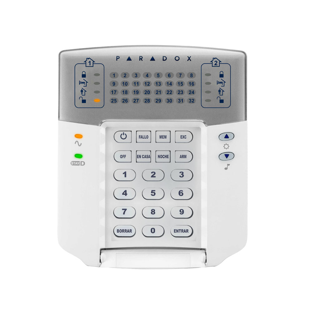 Teclado LED cableado de 32 zonas PAR-32N