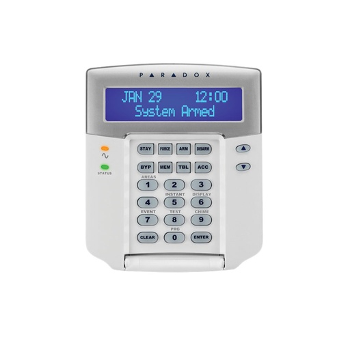 [PAR-9N] Teclado con pantalla LCD en color azul con switch anti tamper +  1 salida PGM PAR-9N