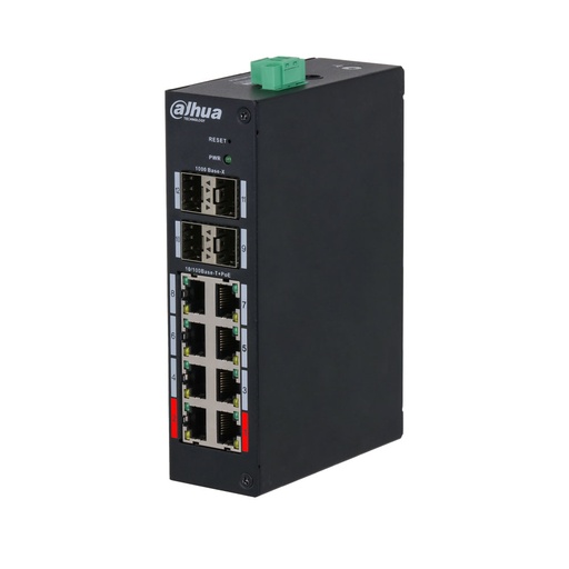 [DAHUA-4254] Switch PoE Industrial L2 de 8 puertos DAHUA-4254