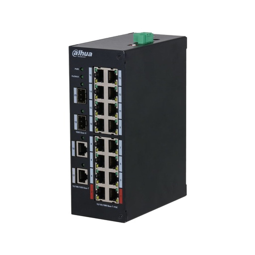 [DAHUA-4257] Switch PoE industrial de 16 puertos Gigabit DAHUA-4257