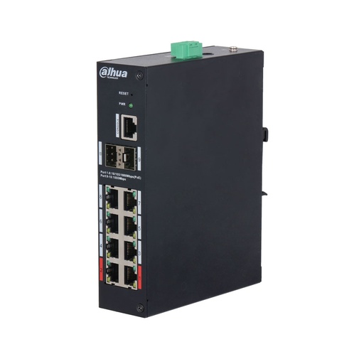 [DAHUA-4384] Switch PoE Industrial L2 de 10 puertos DAHUA-4384