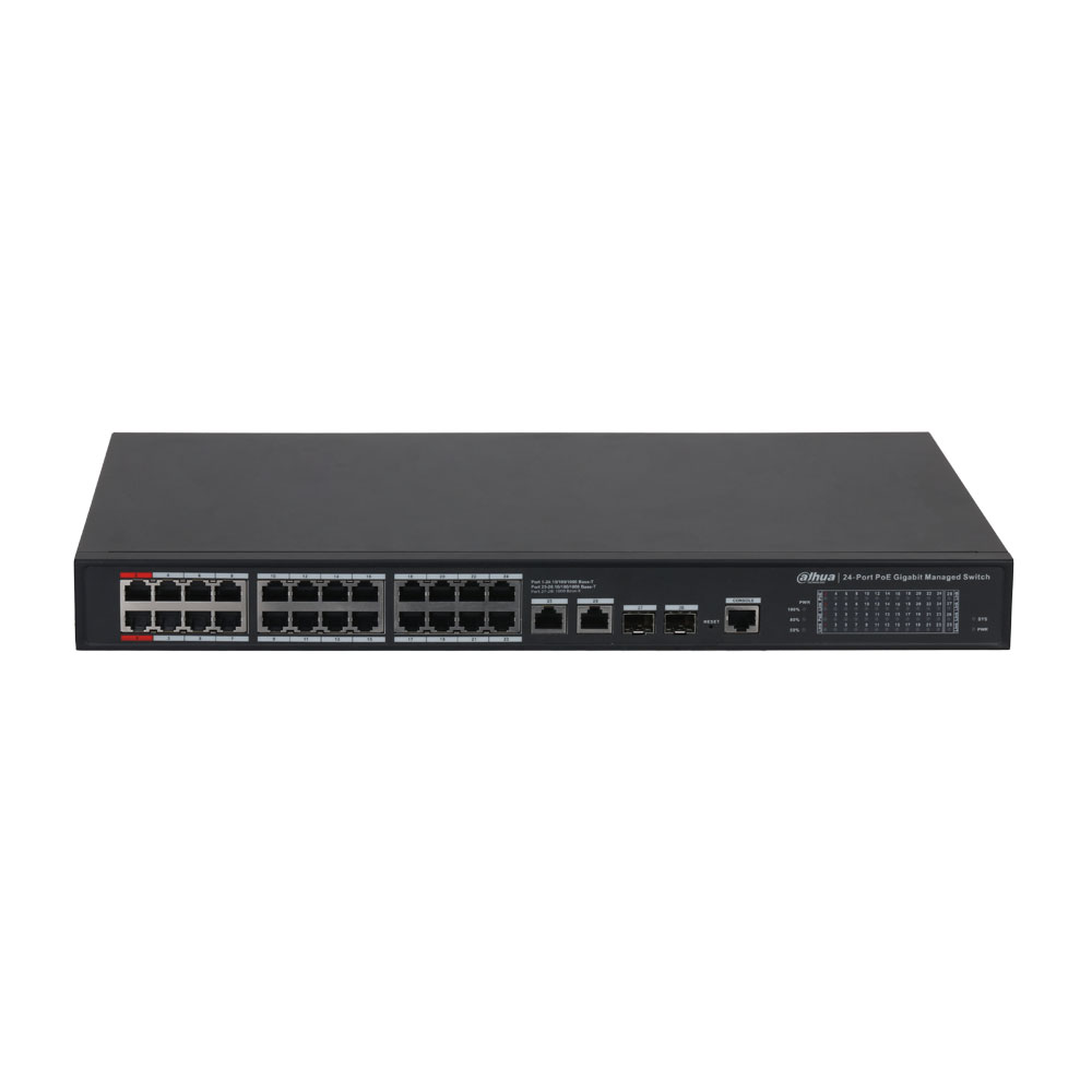 Switch Dahua de 28 puertos Gigabit con 24 PoE DAHUA-4427
