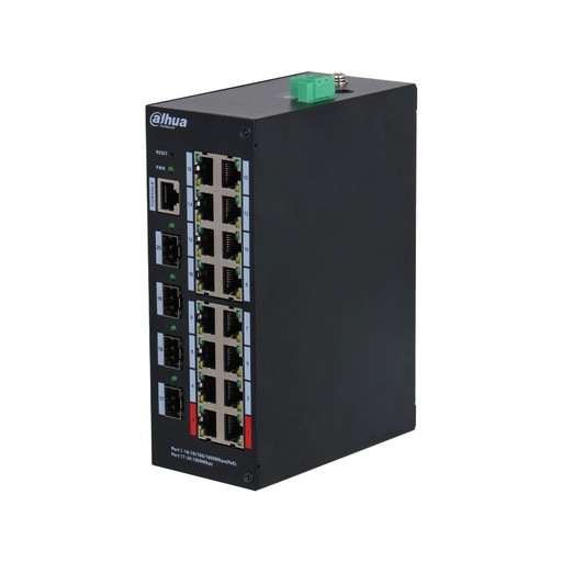 [DAHUA-4429] Switch industrial L2 de 20 puertos con 16 PoE DAHUA-4429